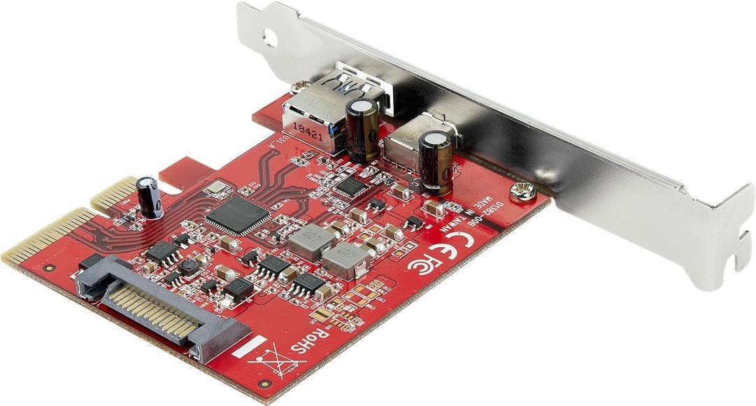 StarTech.com 2-Port 10Gbps USB-A & USB-C PCIe Card Adapter (PEXUSB311AC3)