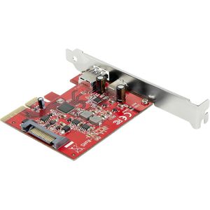 StarTech.com 2-Port 10Gbps USB-A und USB-C PCIe Card, USB 3.1 Gen 2 PCI Expre...