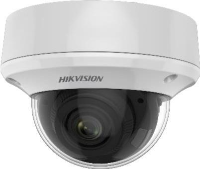 Hikvision Digital Technology DS-2CE5AD8T-AVPIT3ZF. Typ: CCTV Sicherheitskamera, Unterstützung von Positionierung: Outdoor, Übertragungstechnik: Verkabelt. Formfaktor: Kuppel, Befestigungstyp: Decke/Wand, Produktfarbe: Schwarz, Weiß. Drehungswinkel: 355°, Blickwinkel, horizontal: 103°, Neigungswinkelbereich: 0 (300612857)