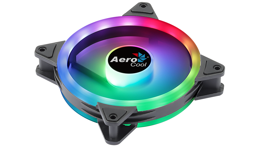 Aerocool Duo 12 Computergehäuse Ventilator 12 cm Schwarz (AEROPGSDUO12ARGB-6P)