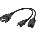 Gembird A-OTG-AFBM-04 Micro USB-B USB-A Schwarz Schnittstellenkabeladapter (A-OTG-AFBM-04)