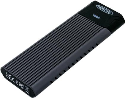 Origin Storage OS-EUCM2/NVME-SATA Externes Solid State Drive 512 GB Schwarz (OS-EUCM2/NVME-SATA)