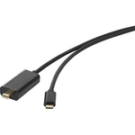Renkforce RF-3421676 Videokabel-Adapter 3 m USB Typ-C Mini DisplayPort Schwarz (RF-3421676)