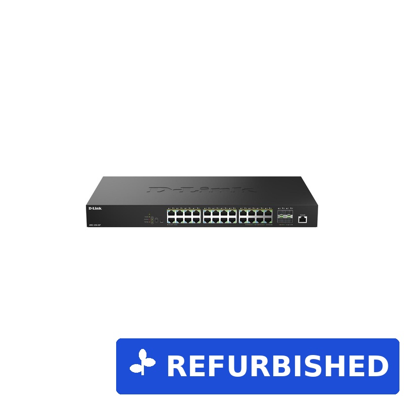 D-Link DMS-1250-28P/E Smart Managed Switch - 24x 2.5G PoE+, 4x 10G SFP+ (DMS-1250-28P/E) (geöffnet)