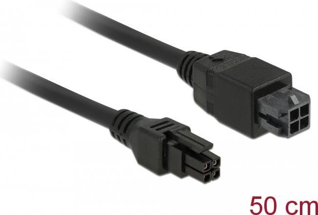 Delock Micro Fit 3.0 4 Pin Verlängerungskabel Stecker > Buchse 50 cm (85378)