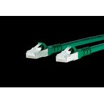 BTR NETCOM RJ45 Netzwerk Anschlusskabel CAT 6A S/FTP [1x RJ45-Stecker - 1x RJ45-Stecker] 10 m Grün mit Rastnase (130845A055-E)