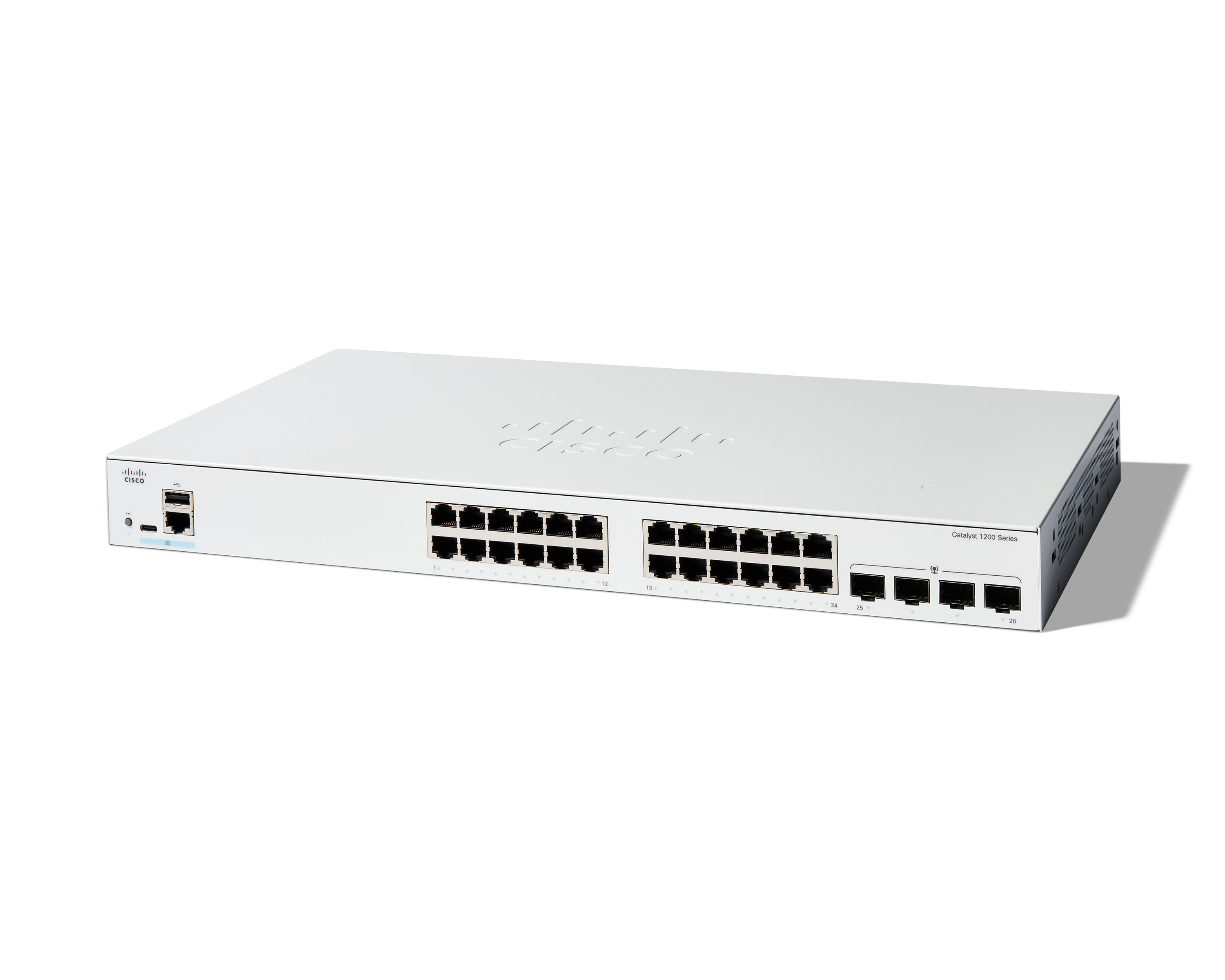 Cisco Catalyst 1200-24T-4G Managed Switch 24x Gigabit + 4x SFP Weiß