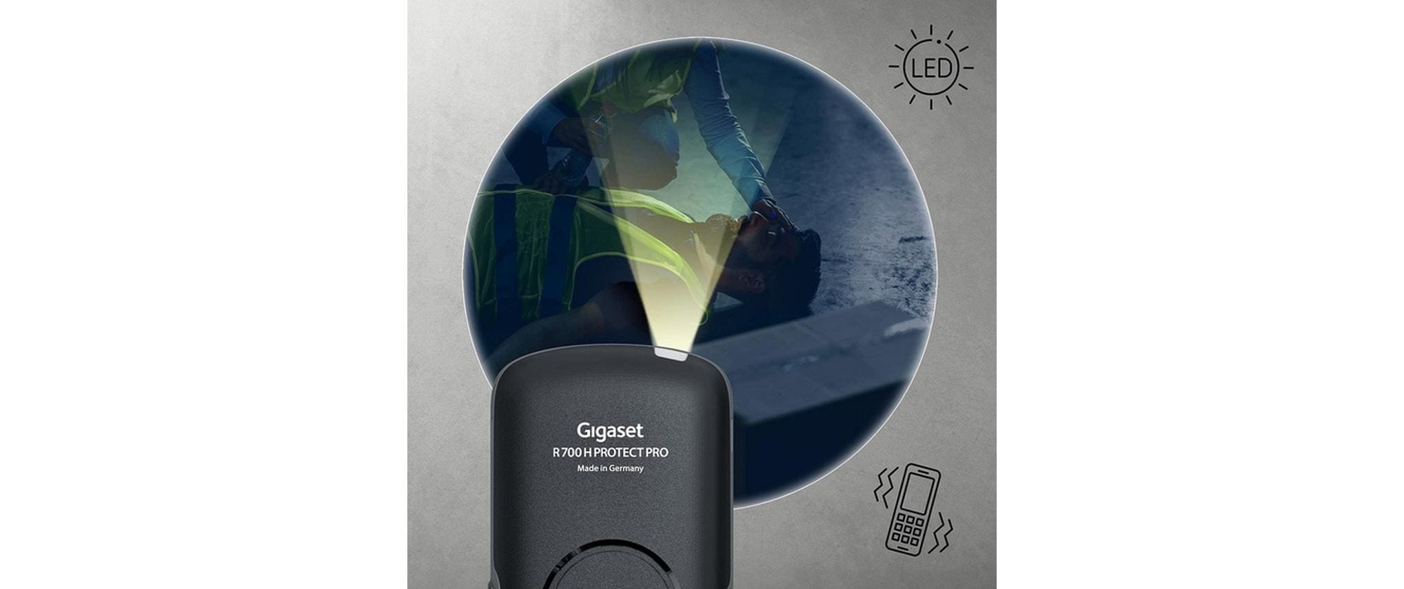 Gigaset R Serie R700H protect PRO Schnurloses Erweiterungshandgerät Schwarz