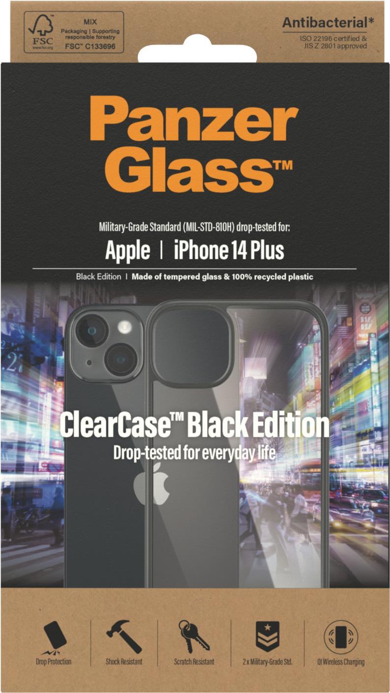 PanzerGlass ™ ClearCase Apple iPhone 14 Plus | Schwarz (0407)