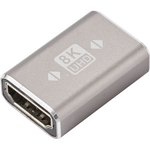 SpeaKa Professional SP-11301992 HDMI Adapter [1x HDMI-Buchse - 1x HDMI-Buchse] Grau UHD 8K @ 60 Hz, UHD 4K @ 120 Hz Aluminium-Stecker (SP-11301992)