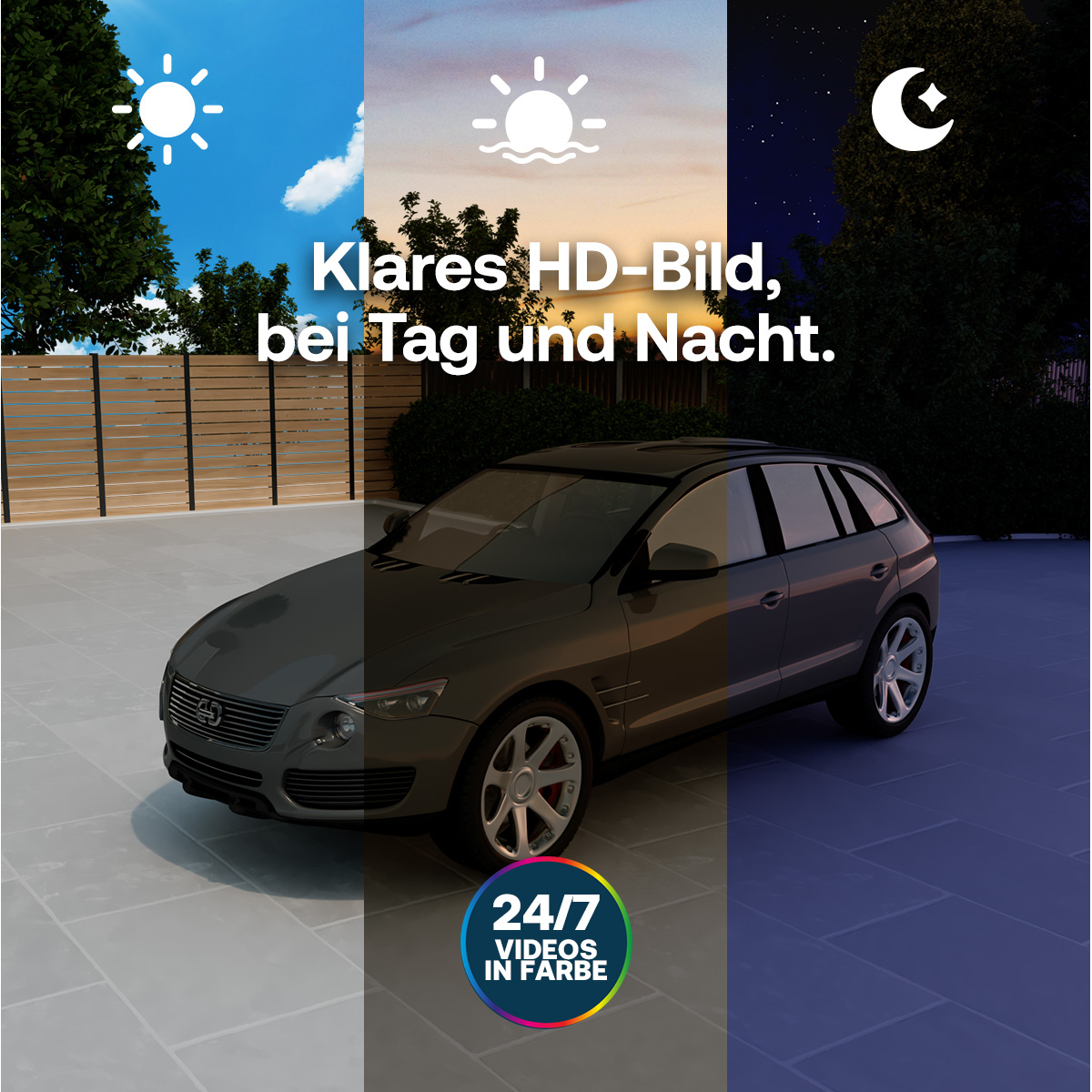 Arlo Essential 3 HD-Sicherheitskamera 2er-Set mit Halterungen Schwarz, Weiß