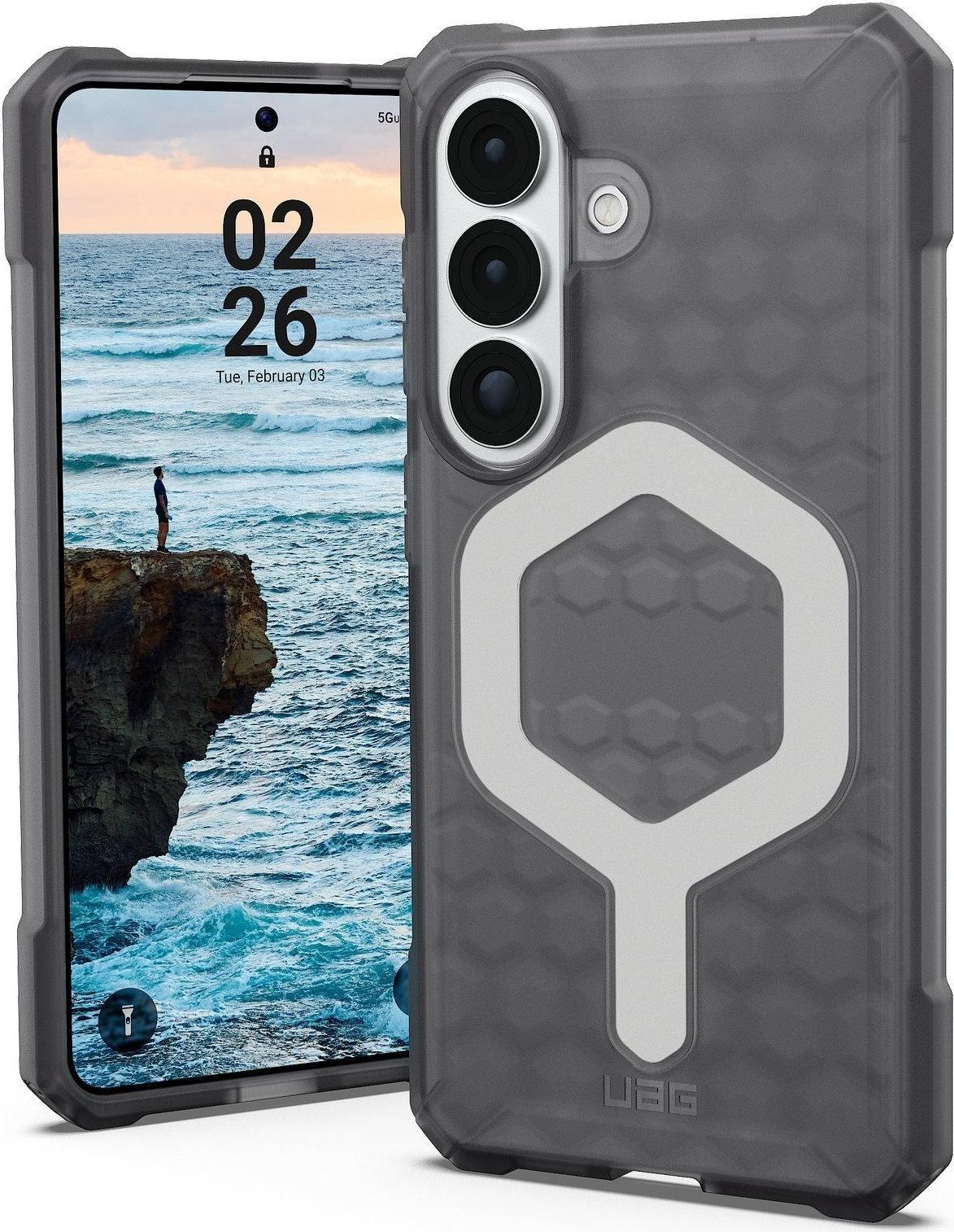 UAG Urban Armor Gear Essential Armor Case mit Magnet-Modul | Samsung Galaxy S26 | ash (grau transparent) | 214534113131 (214534113131)