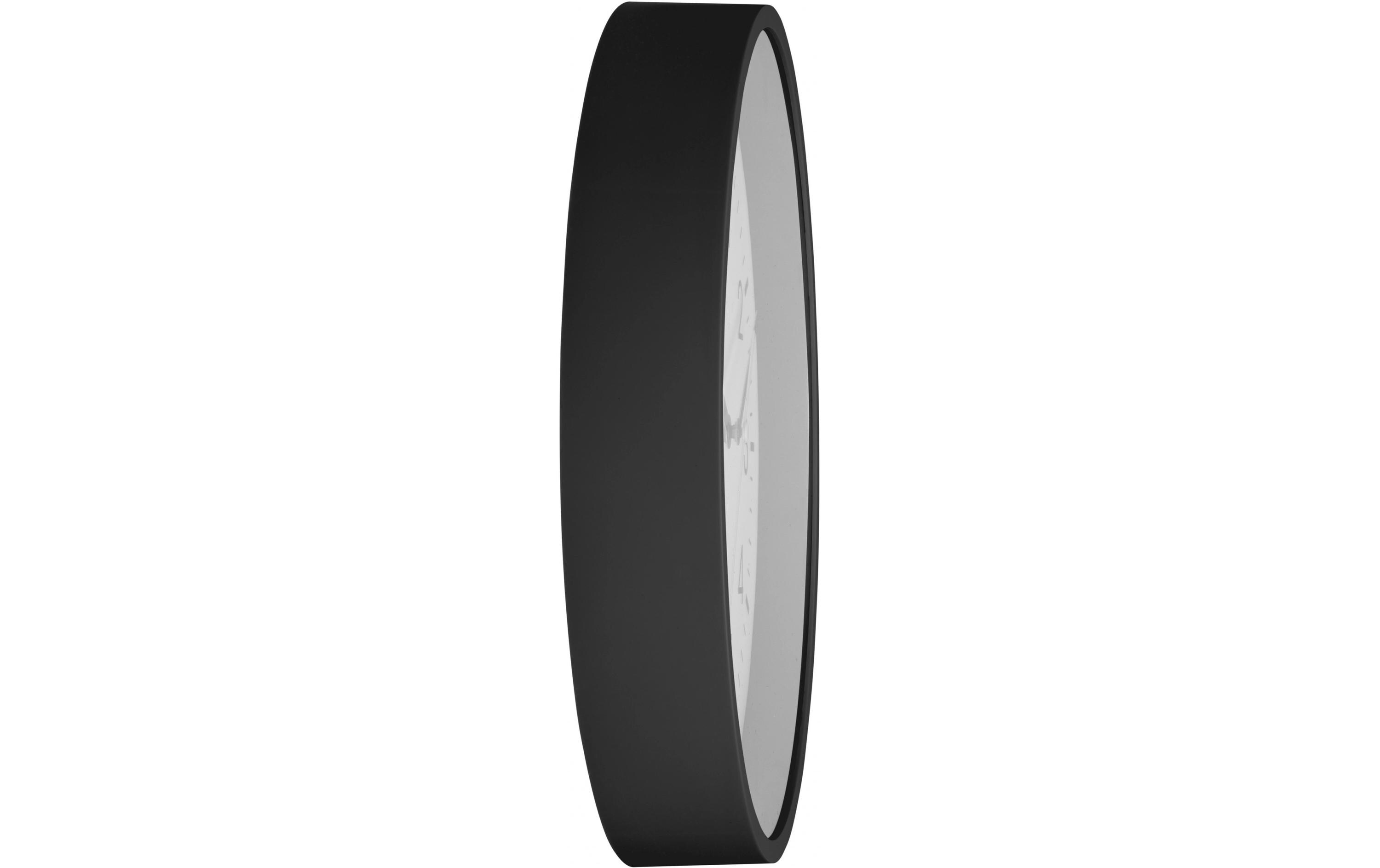 TFA Dostmann Funk-Wanduhr 60.3550.01 Analog 24,5 cm Schwarz