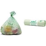 PAPSTAR Kompostbeutel "bioMAT", 30 Liter, grün Material: Folie auf Stärkebasis, industriell kompostierbar - 1 Stück (97002)