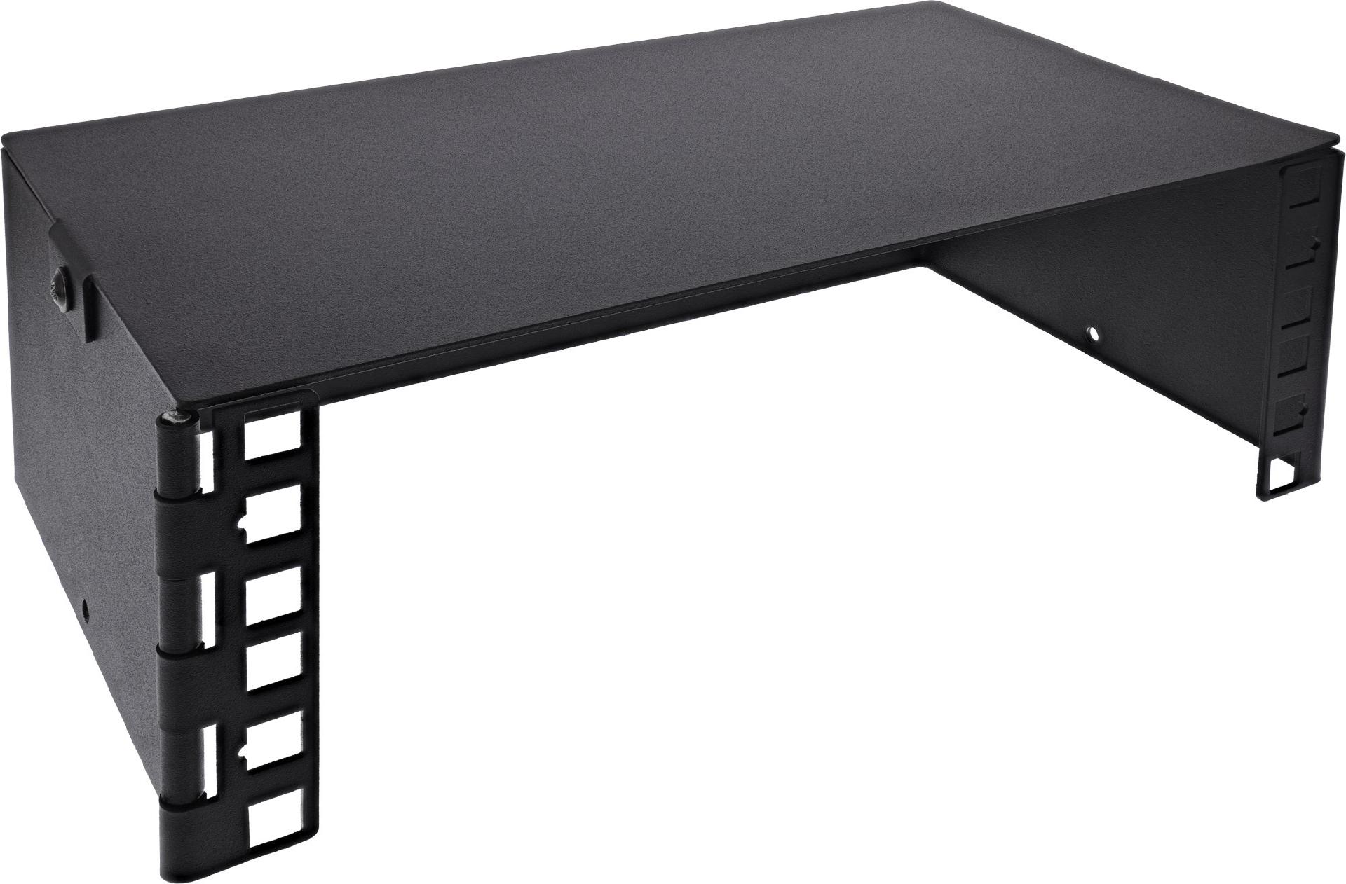 InLine 10" Mini Rack zur Wandmontage 2HE 15.2cm Tiefe schwarz (10102B)