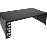 InLine 10" Mini Rack zur Wandmontage 2HE 15.2cm Tiefe schwarz (10102B)