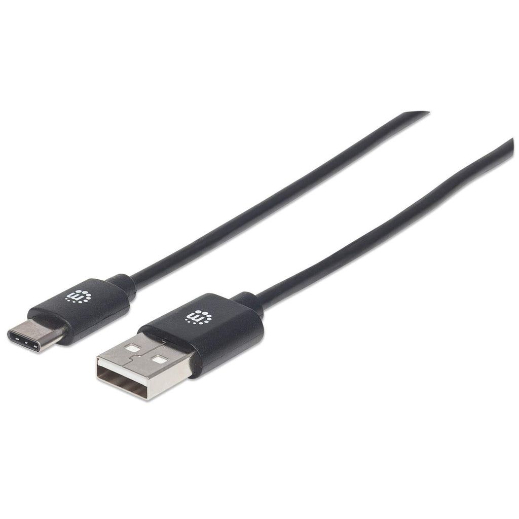 Manhattan USB-C zu USB-A Kabel 1 m Schwarz