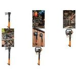 Bradas Universalaxt, Nylonstiel, Länge: 450 mm, 1.000 g Klinge aus gehärtetem Stahl, rutschfeste TPR Grifffläche, - 1 Stück (KT-SN1100)