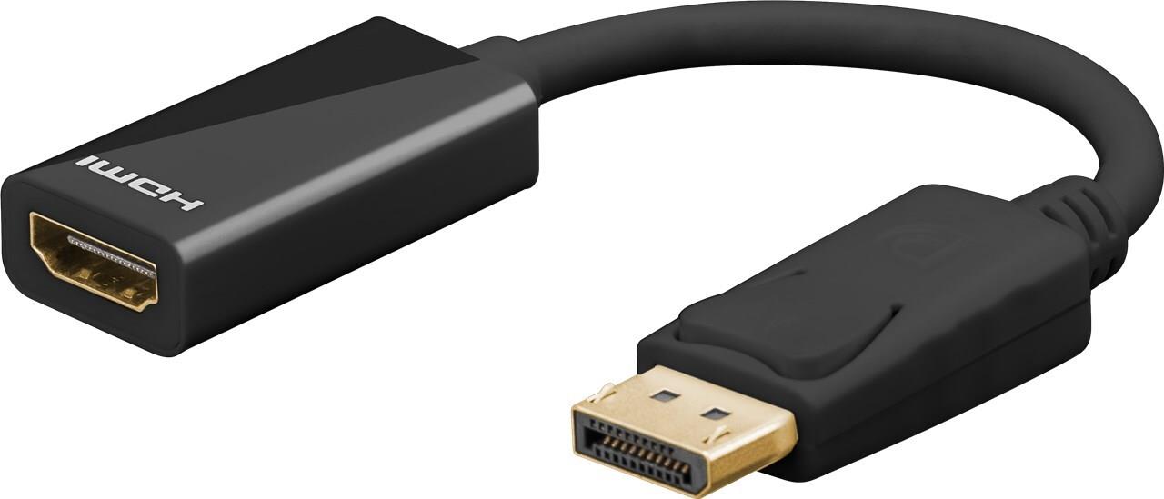 Image of Goobay DisplayPort auf HDMI -Adapterkabel 4K/60Hz - -Stecker> -Buchse (75269)