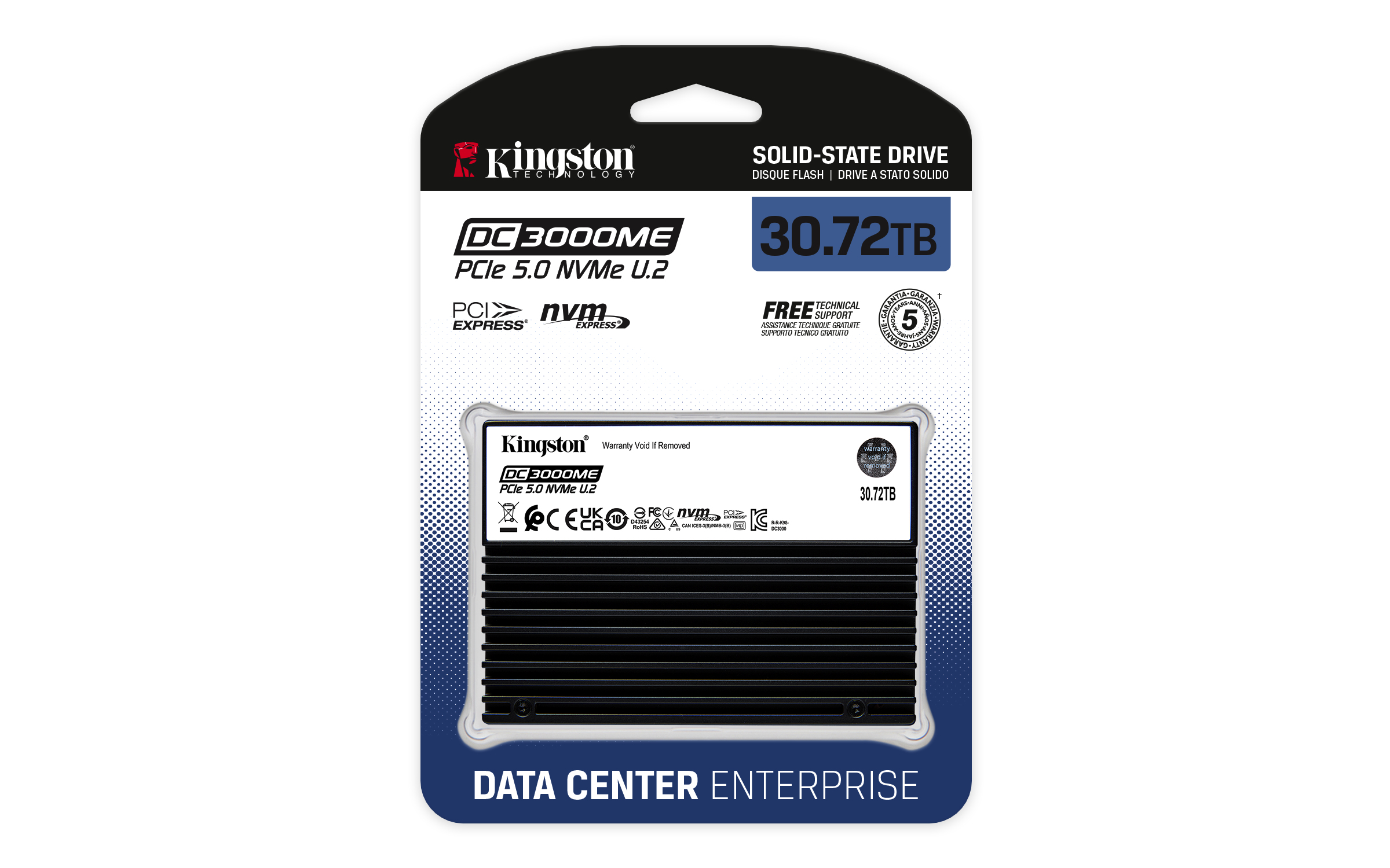 Kingston DC3000ME SEDC3000ME/30T7 30 TB U.2 PCIe 5.0 NVMe SSD