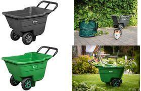 Bradas Gartenschubkarre HANDY-GO, 90 Liter, anthrazit belastbar: bis 150 kg, Schale aus Kunststoff mit Stahlgriff, - 1 Stück (TQ-WB090BK)
