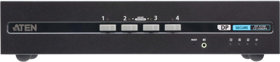 ATEN Sicherer KVM-Switch mit 4 USB-DisplayPort-Dual Display (PSD PP v4.0-konform) (CS1144DP4)