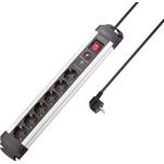 SY-4755612Überstromschutz-Steckdosenleiste Silber Schwarz Schutzkontakt 1 St. (SY-4755612)