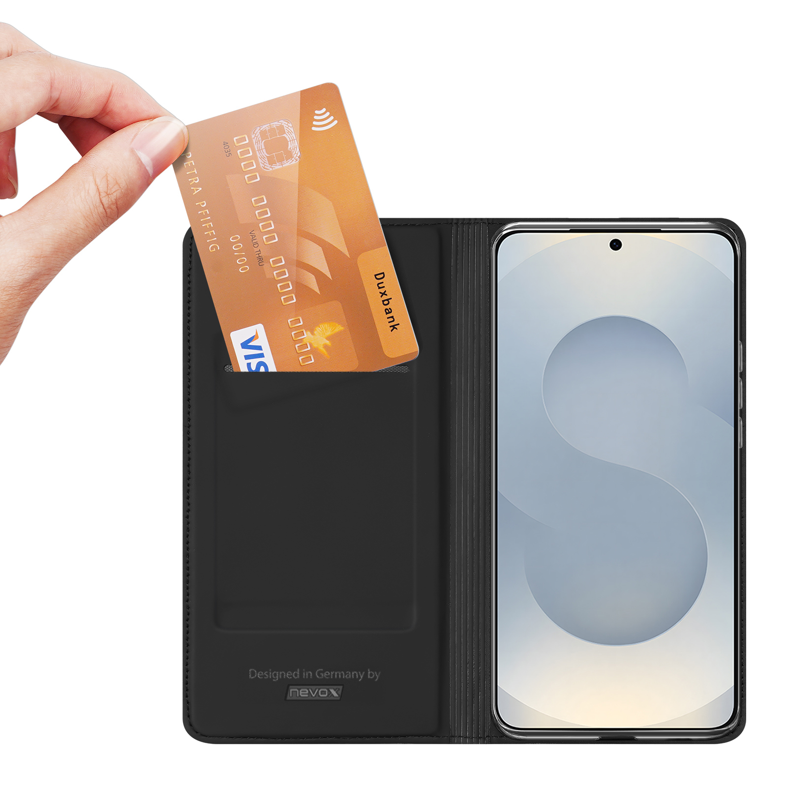 nevox Vario Series Flip Case für Samsung Galaxy S26 6.9" Schwarz