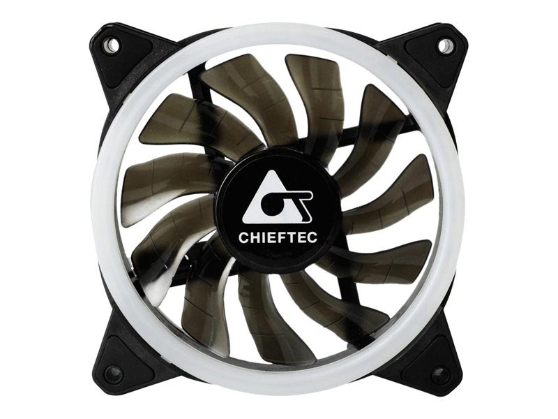 Chieftec AF-12RGB Gehäuselüfter 120 mm 1200 RPM Schwarz