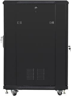 Lanberg FF01-6822-12B Rack 22U Freistehendes Gestell Schwarz (FF01-6822-12B)