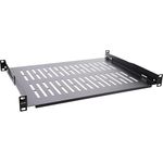 InLine 19" Fachboden 350mm 50kg 1HE RAL 9005 schwarz (19114C)