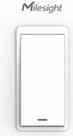 Milesight IoT Wall Switch, WS501-868M-3W-W11-EU LoRaWAN / 3-wire / 1 button (WS501-868M-3W-W11-EU)