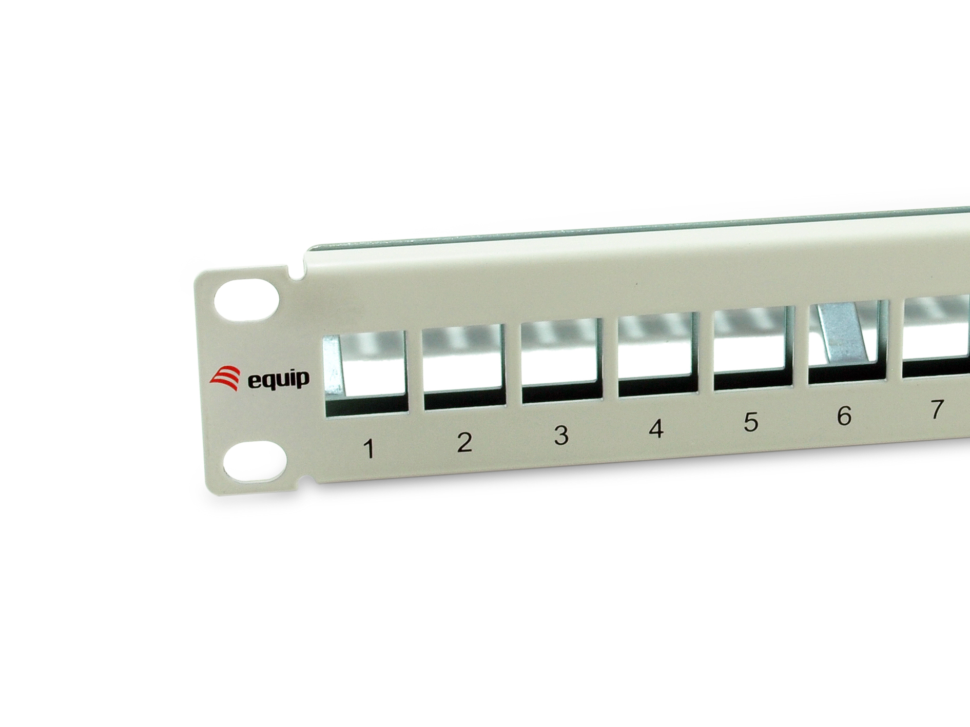 equip Patch Panel 12 Ports 10" 1U FTP Hellgrau
