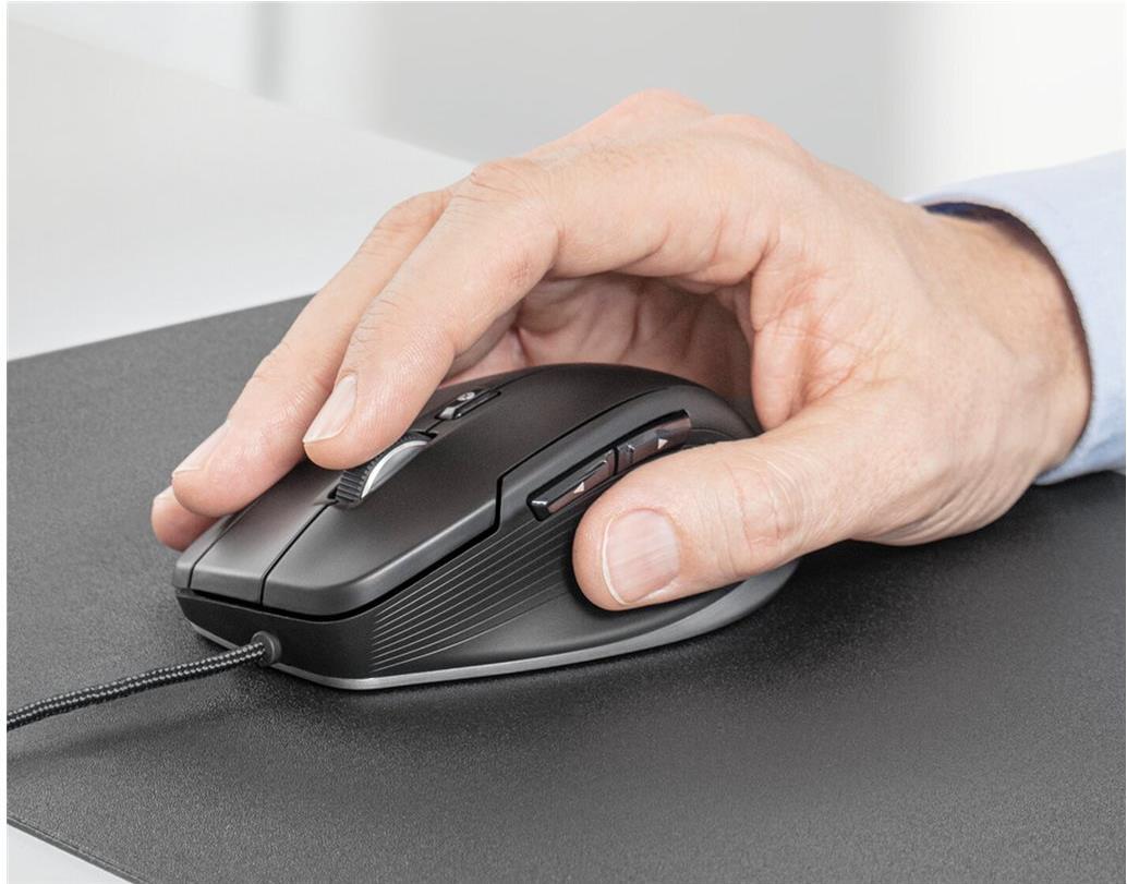 3Dconnexion CadMouse Compact Kabelgebundene Ergonomische Maus 7 Tasten USB Schwarz