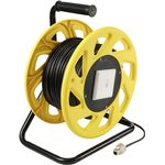 Renkforce RJ45 Netzwerk Verlängerungskabel CAT 6a S/FTP 60 m Orange PUR-Mantel (RF-5264730)