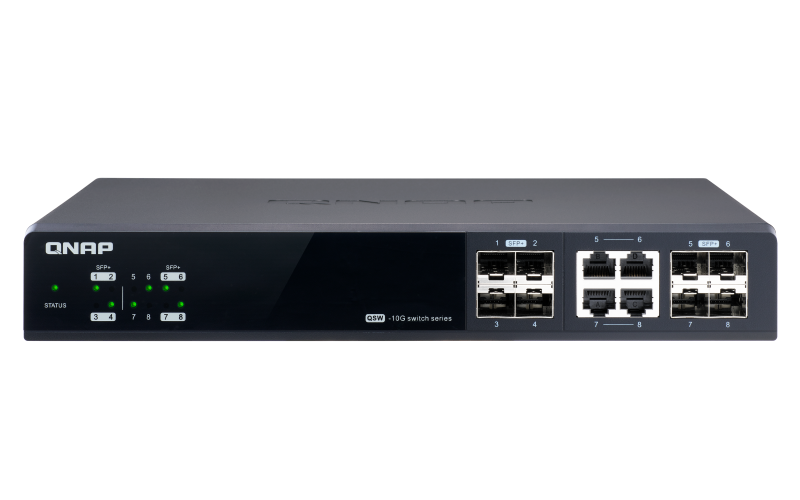 QNAP QSW-M804-4C 4 port 10GbE SFP+, 4 port 10GbE SFP+/ NBASE-T Combo (QSW-M804-4C)