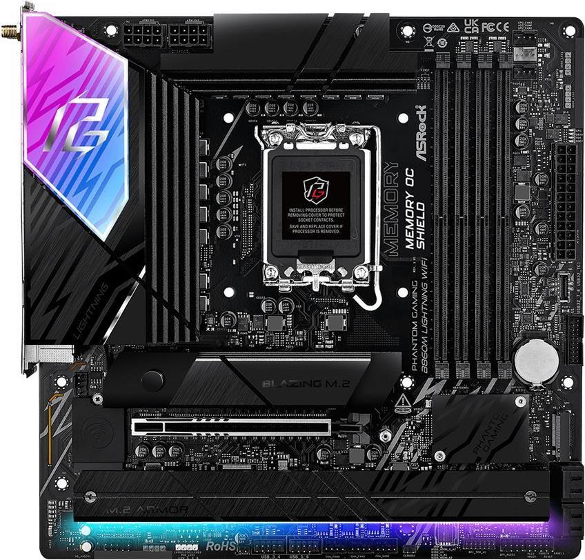 ASRock B860M Lightning WiFi DDR5 Intel S1851 retail (90-MXBQG0-A0UAYZ) - Sonderposten