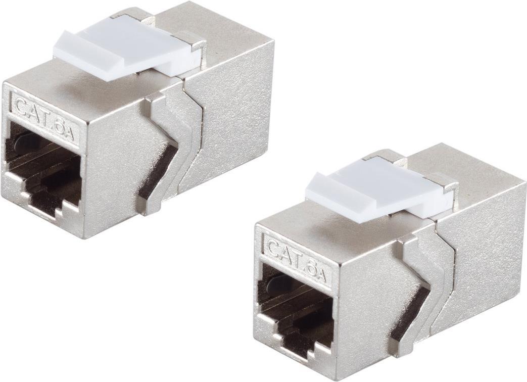 shiverpeaks Keystone RJ45 Verbinder, CAT 6A, STP - 2 Stück (BS08-10003-2)