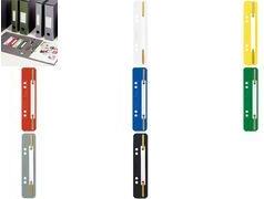 LEITZ Heftstreifen, 35 x 158 mm, PP-Folie, grau Lochung: 60-80 mm (3710-00-85)