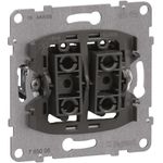 Legrand SEANO Einsatz 765008 Doppelwechselschalter 10AX Steckklemmen 10 (765008)