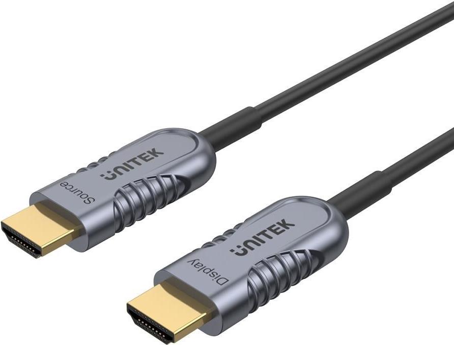 UNITEK C11028DGY HDMI-Kabel 10 m HDMI Typ A (Standard) Schwarz - Grau (C11028DGY)