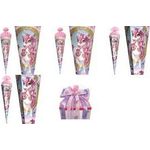 ROTH Schultüte "Einhorn Beauty", eckig, 850 mm Tüllverschluss, mit Glitzerborte - 1 Stück (678935)