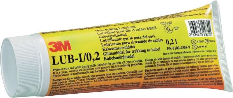 3M Deutschland Kabelgleitmittel 0,2l Lub-I 0,2l Verwendbar auf Kunststoff, Verwendbar auf Metall, Verwendbar auf Beton, Geeignet für Kabel, Form flüssig, Wasserlöslich, Säurefrei, Verpackung Tube, Inhalt 200ml, Schützt sicher vor Kabelmantelschäden, inde (FE510045589)