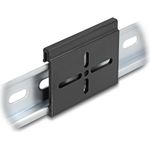 Delock Aluminium Montageclip für Hutschiene 60,0 x 47,8 mm schwarz (67143)