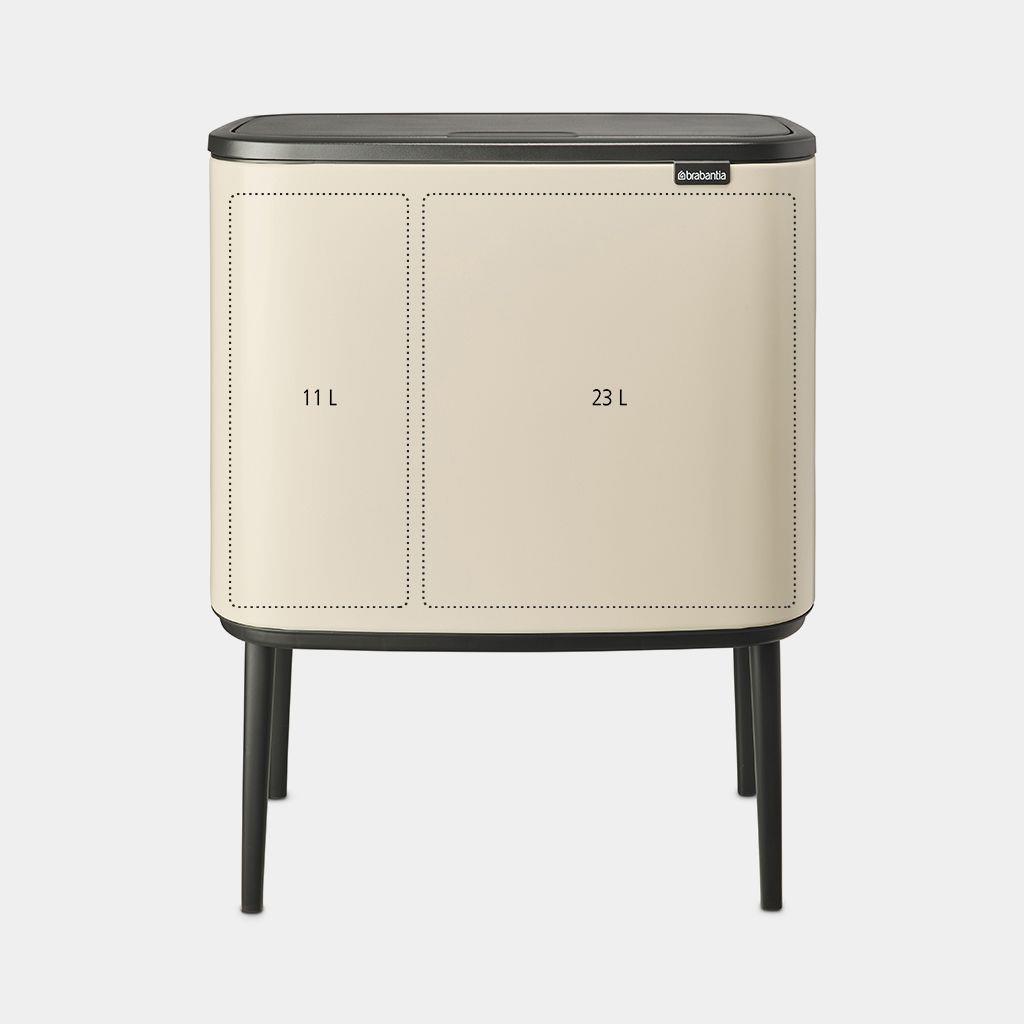 Brabantia Bo Touch Bin 34 l 2 Korb/Körbe Beige (201585)