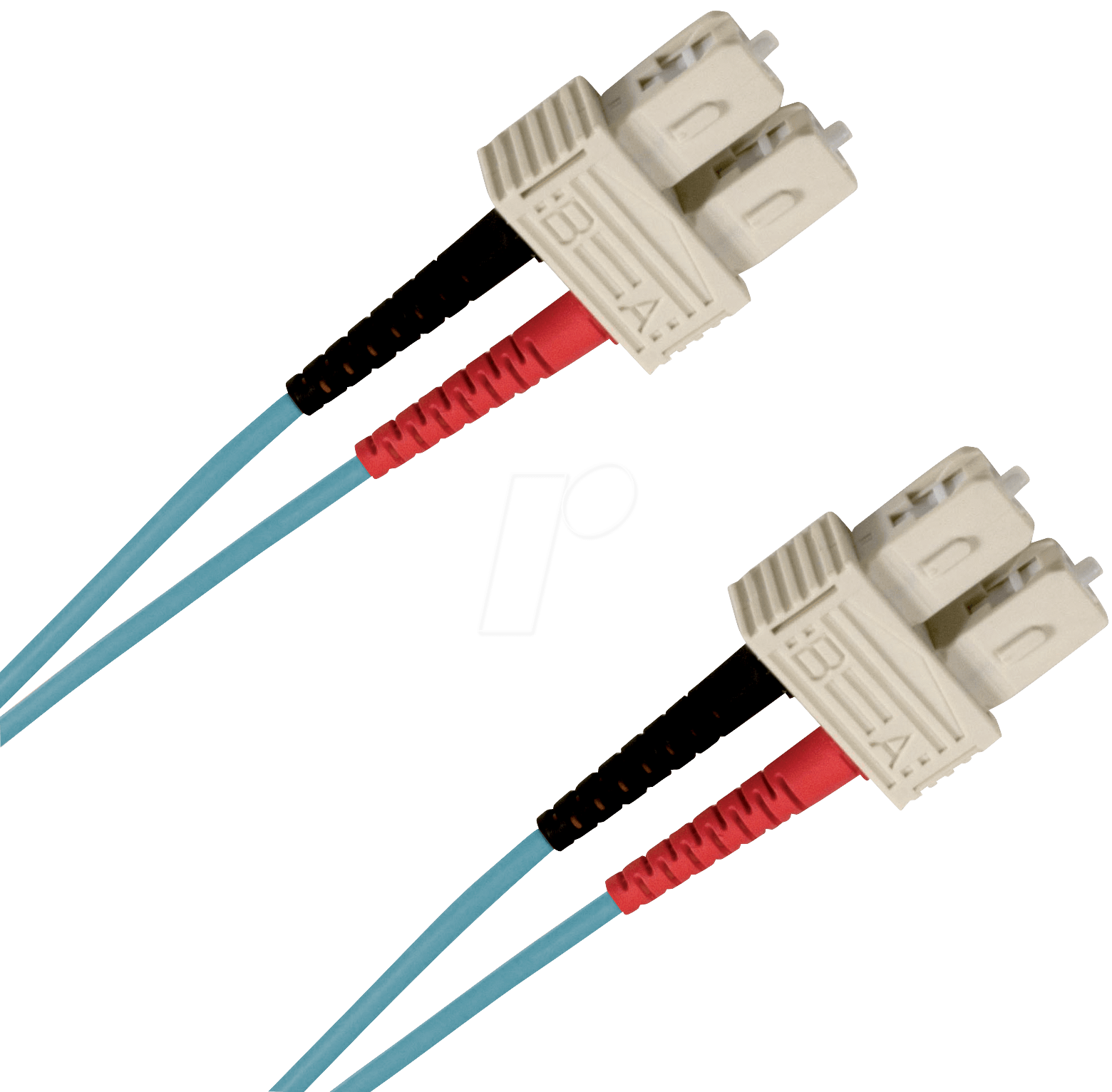 EFB Elektronik O7413.1-1.2 Glasfaserkabel 1 m 2x SC LSZH OM3 Aqua-Farbe (SCSCOM3DAQ1)