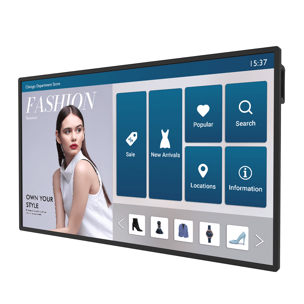 Benq IL5501 139,7 cm (55" ) IPS 350 cd/m² 4K Ultra HD Schwarz Touchscreen Eingebauter Prozessor Android 8.0 (9H.F7FPK.RA2)