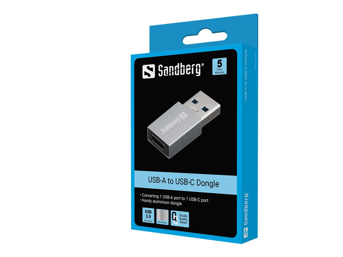 Sandberg USB-Adapter USB-A zu USB-C Aluminium