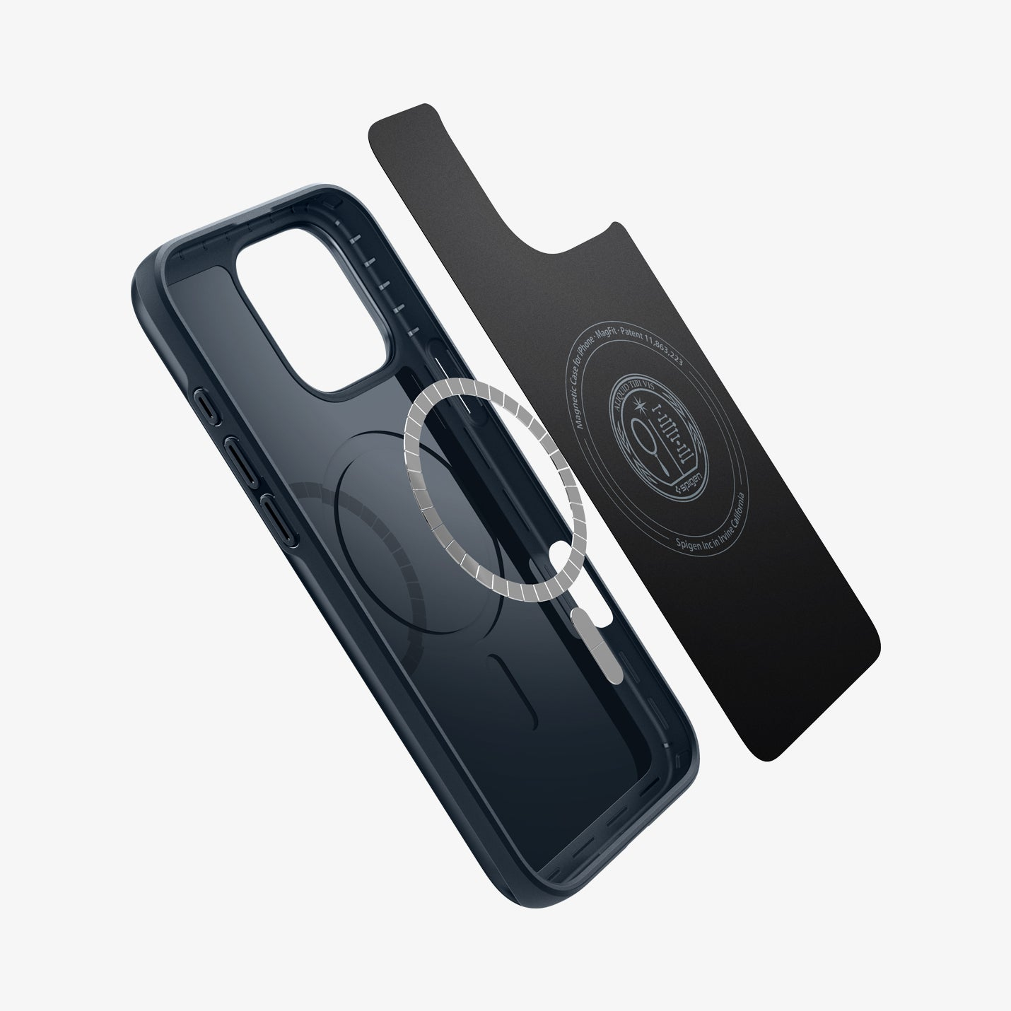 Spigen Thin Fit MagFit MagSafe Hülle iPhone 16 Pro Max Metal Slate
