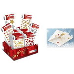 HERMA Weihnachts-Sticker MAGIC "Glittery Sterne", Display Display mit weihnachtlichem Aufdruck, 6 Motive sortiert, - 1 Stück (15098)